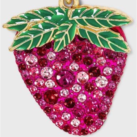 SUGARFIX by BaubleBar Crystal Strawberry Drop Earrings - Pink, NWT - Picture 2 of 9